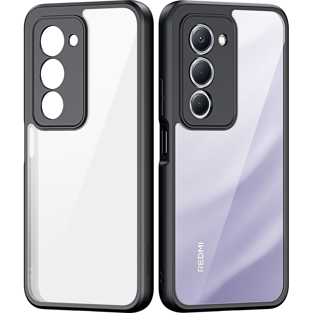 Etui ochronne Dux Ducis AIMO do Xiaomi Redmi 15 4G, przezroczyste z czarną ramką